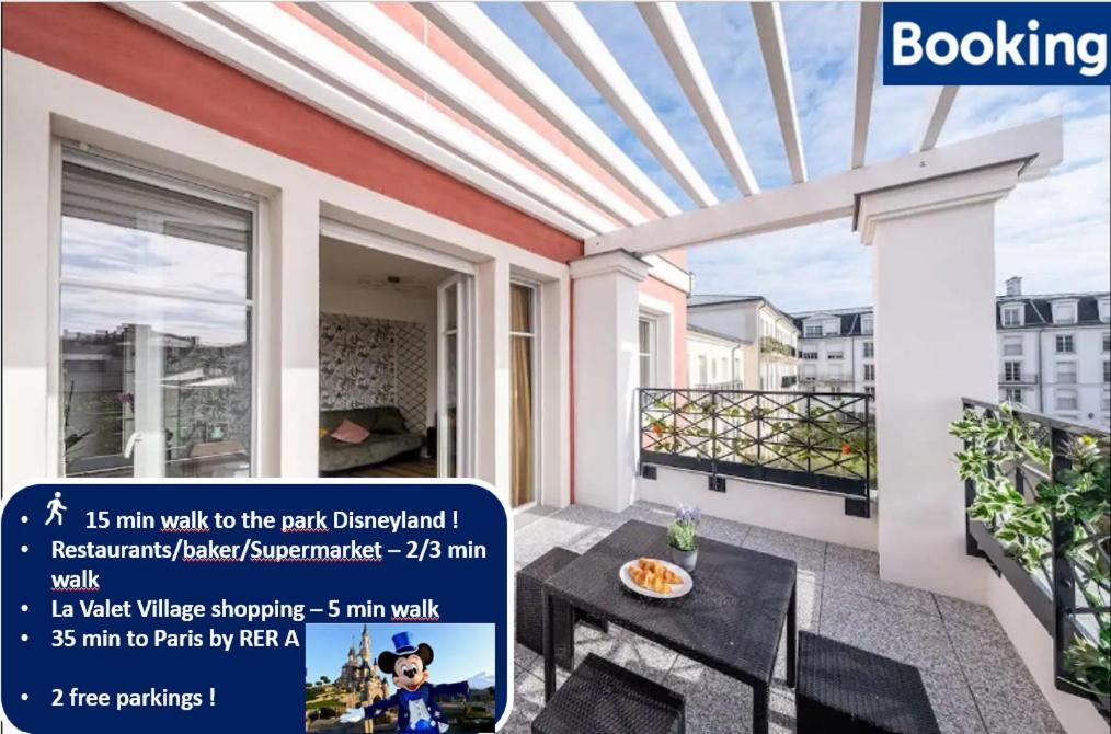 Disney At Home 3 Bed Rooms- Confort 90M2 - Best Location Serris Luaran gambar